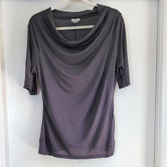 Worthington Cowl Neck Blouse in Gray - Picture 2 of 5